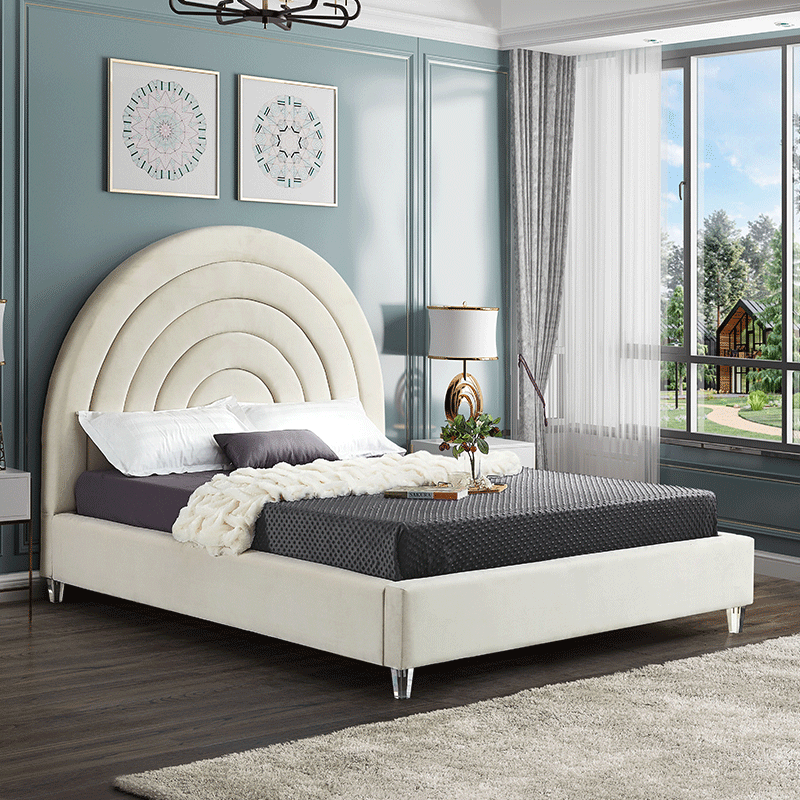 Luxuriously soft upholstered bed for the ultimate sleeping space!